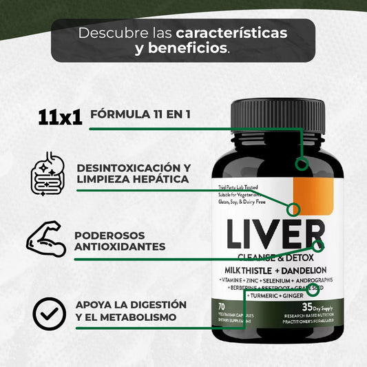 LIVER - SUPLEMENTO HERBAL PARA LA SALUD DEL HÍGADO